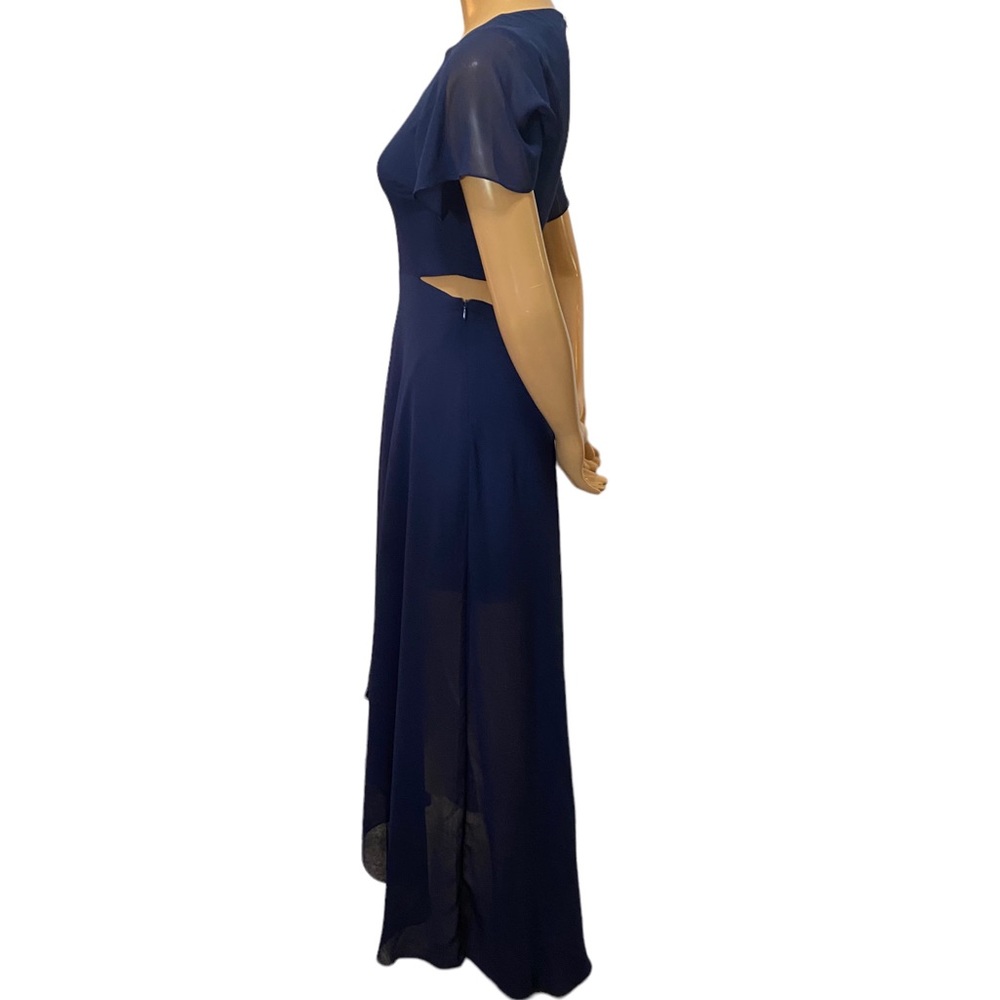 Ali & Jay Bohemian Rhapsody Navy Blue Cutout High-Low Dress - Picture 5 of 9